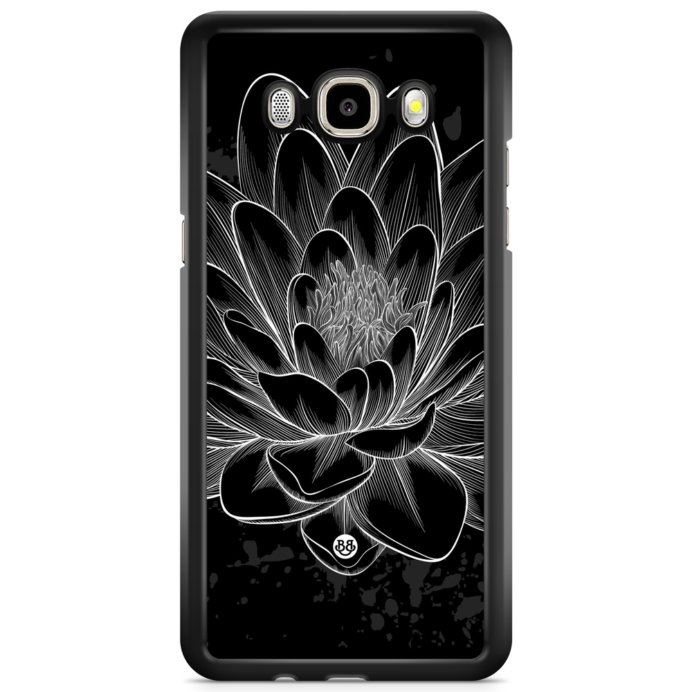 Samsung Galaxy J5 (2015) Case - Black/White Lotus