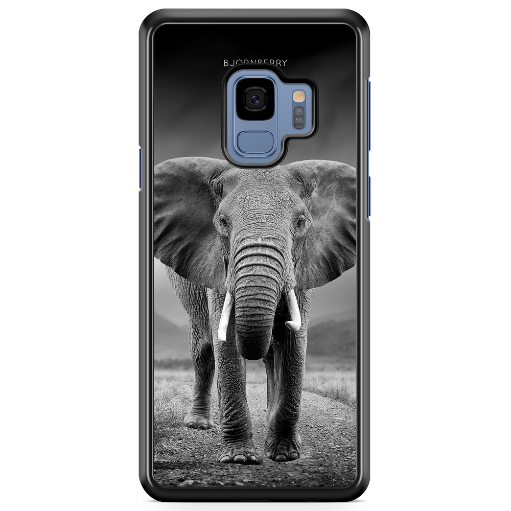 Samsung Galaxy S9 Case - Black/White Elephant
