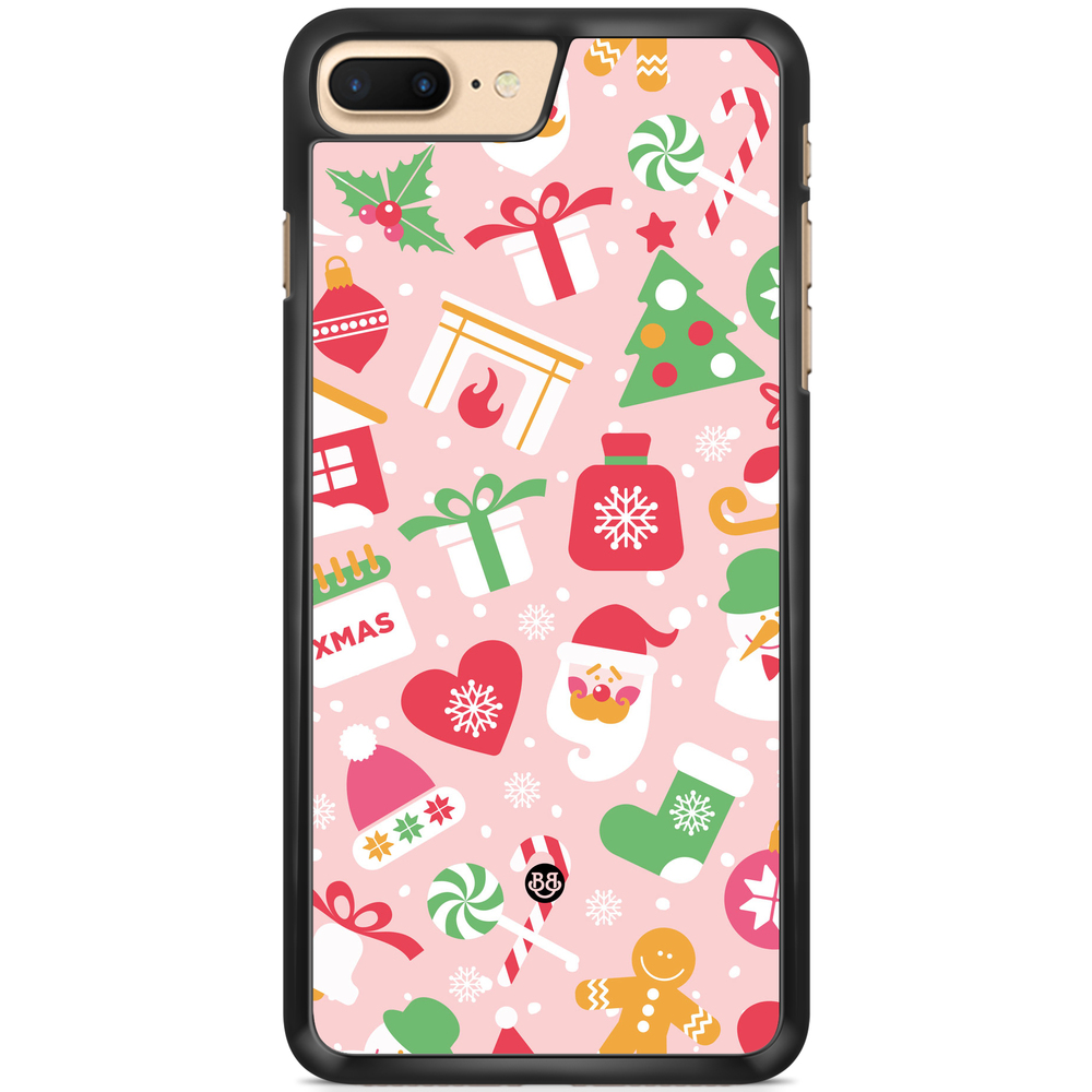 iPhone 7 Plus Case - Pink Christmas