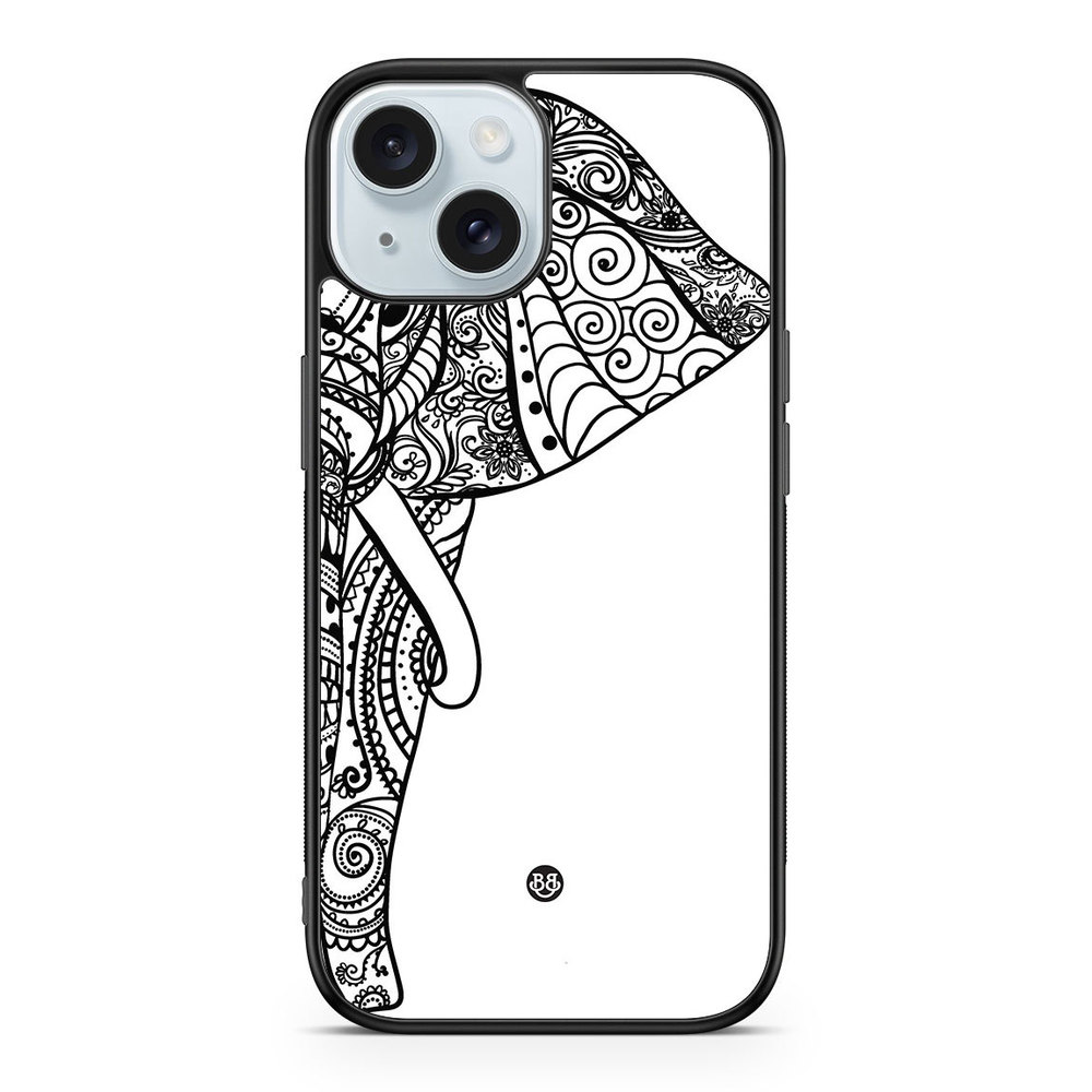 iPhone 15 Case - Mandala Elephant