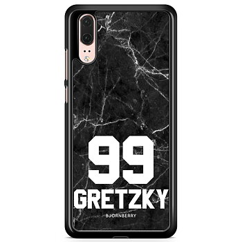 Huawei P20 Case Custom - Black Marble Number