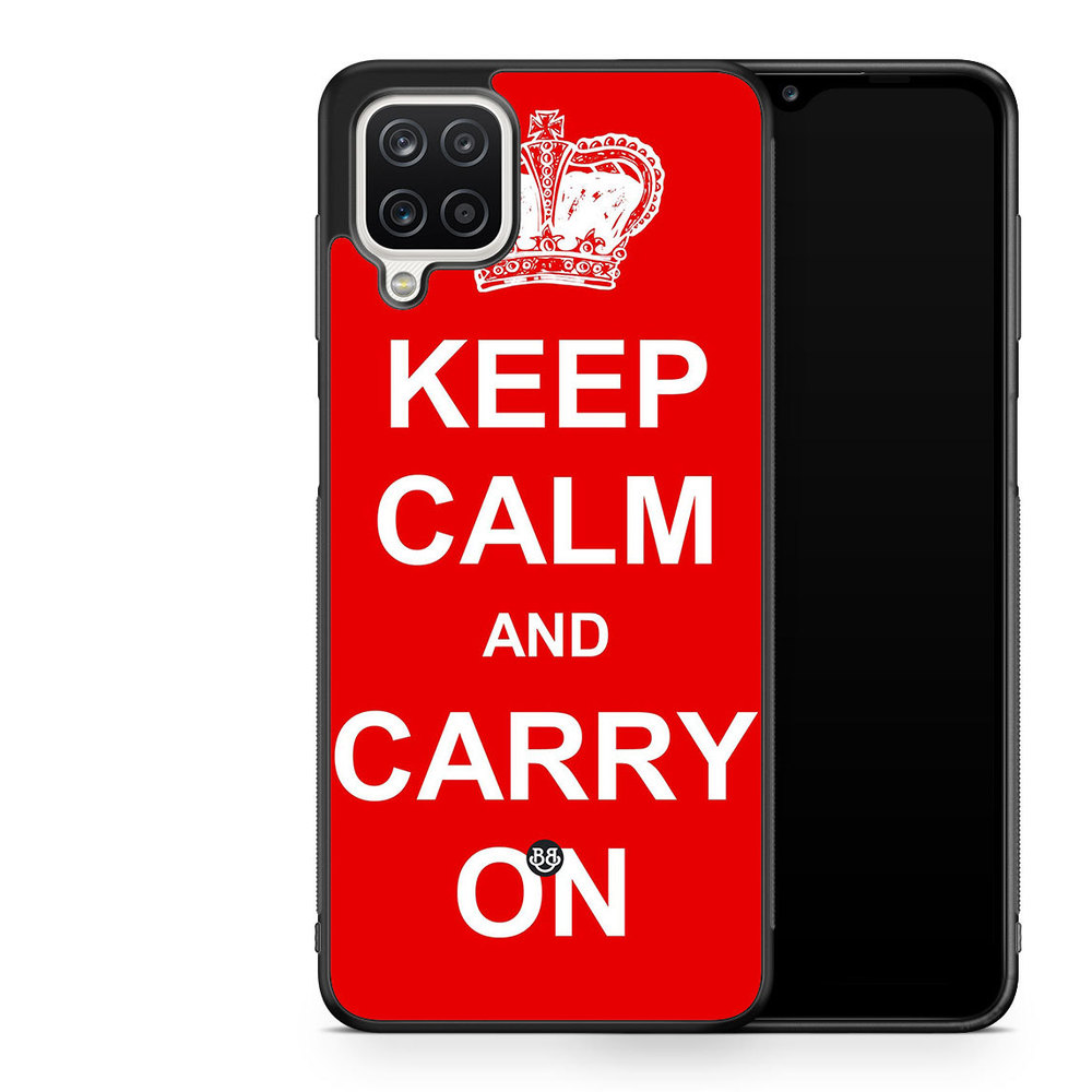 Samsung Galaxy A12 Case - Keep calm carry on