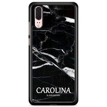 Huawei P20 Case Custom - Black Marble Name