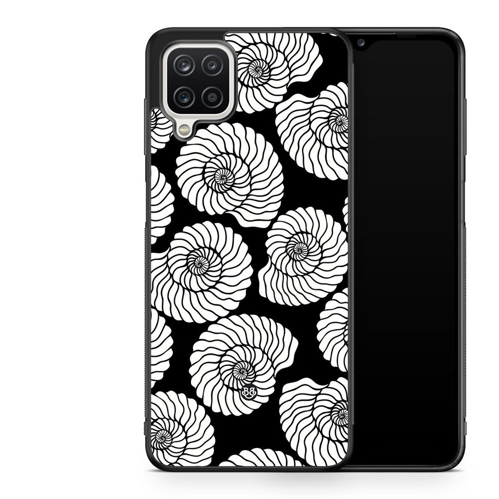 Samsung Galaxy A12 Case - Seashell BW