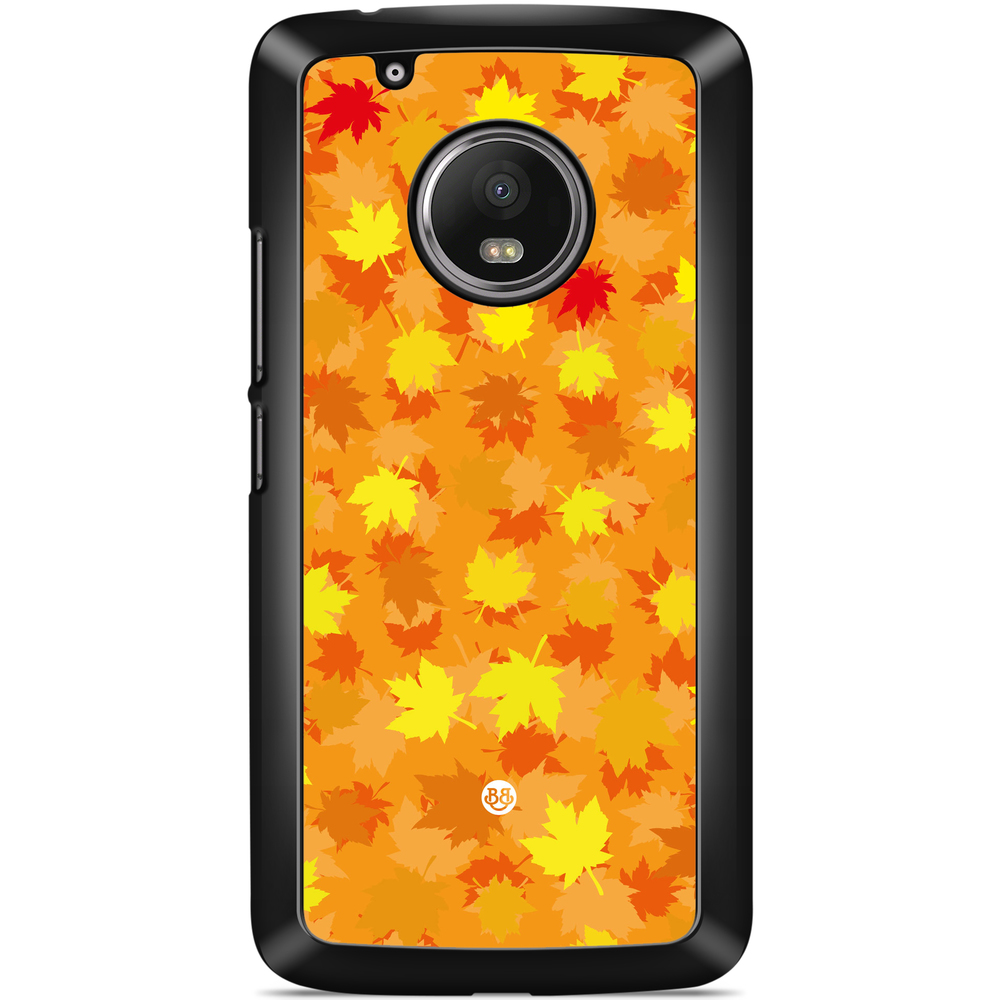 Moto G5 Plus Case - Orange leaves