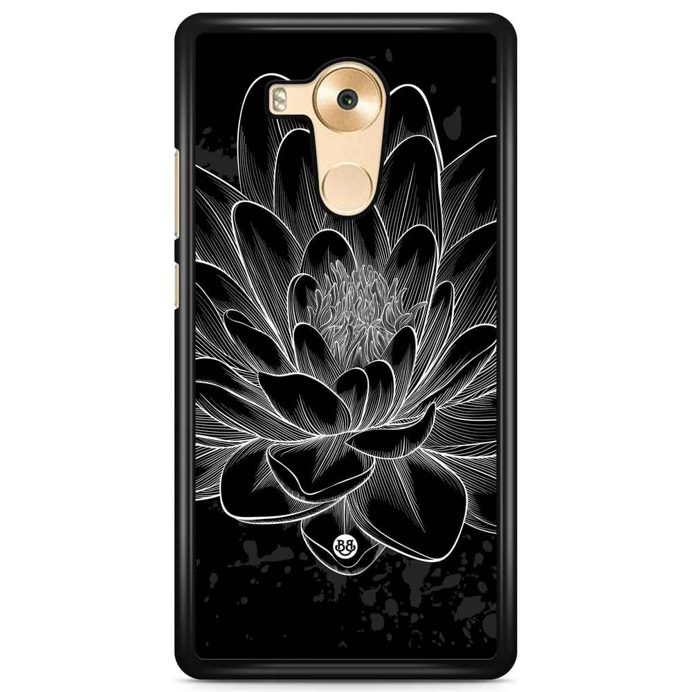 Huawei Mate 9 Case - Black/White Lotus
