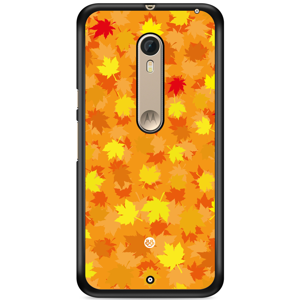 Moto X Style Skal - Orange/Röda Löv