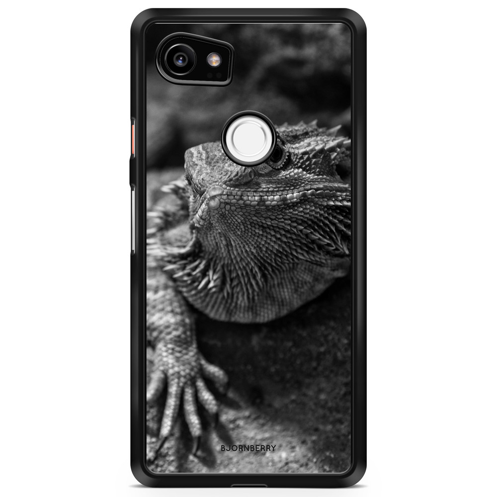 Google Pixel 2 XL Case - Black/White Lizard