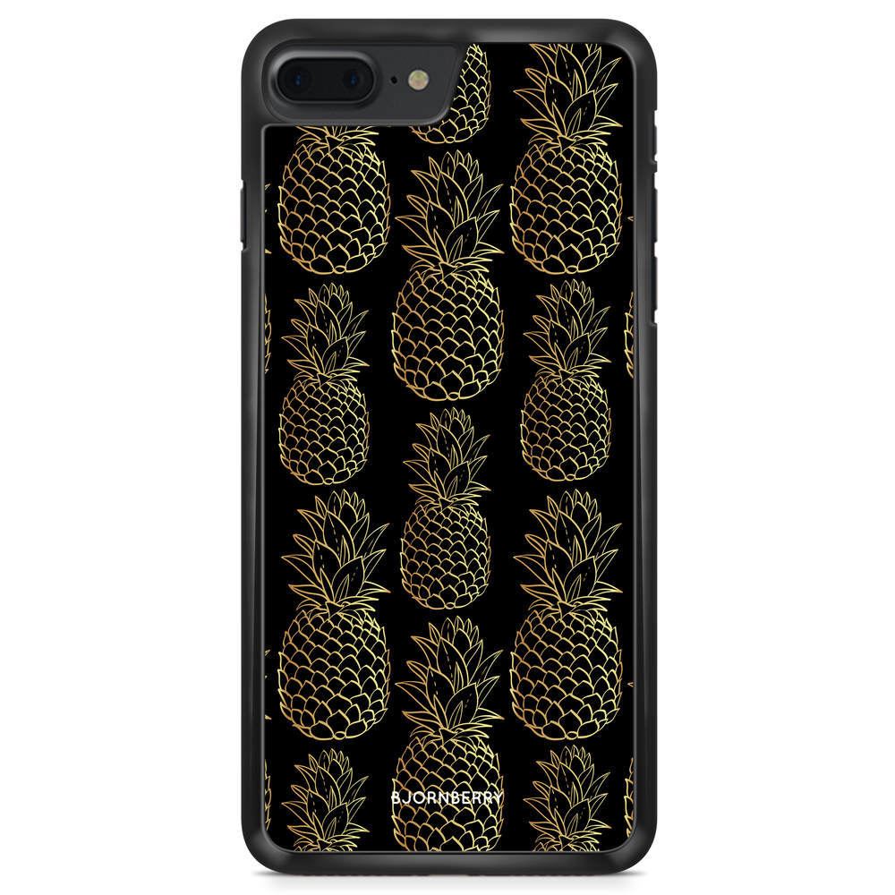 iPhone 8 Plus Case - Gold Pineapples