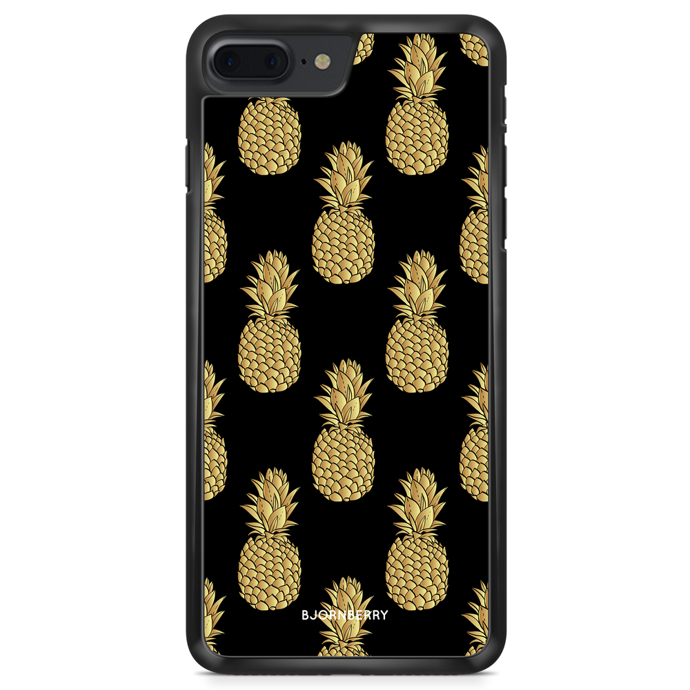 iPhone 8 Plus Case - Gold Pineapples