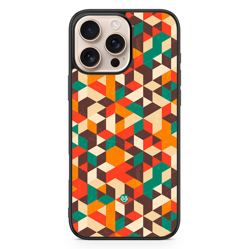 iPhone 16 Pro Max Case - Retro Geometric