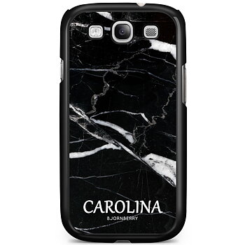 Samsung Galaxy S3 Mini Case Custom - Black Marble Name