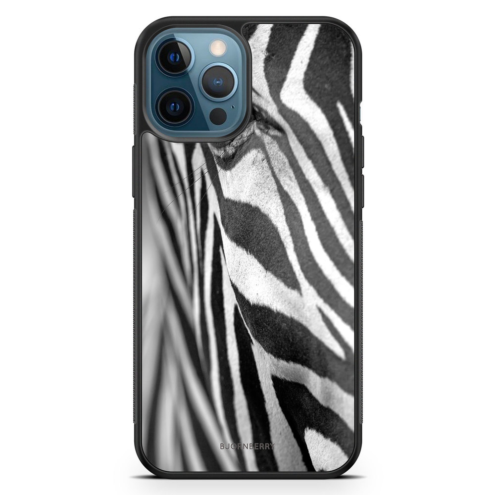iPhone 12 Pro Case - Zebra Eye
