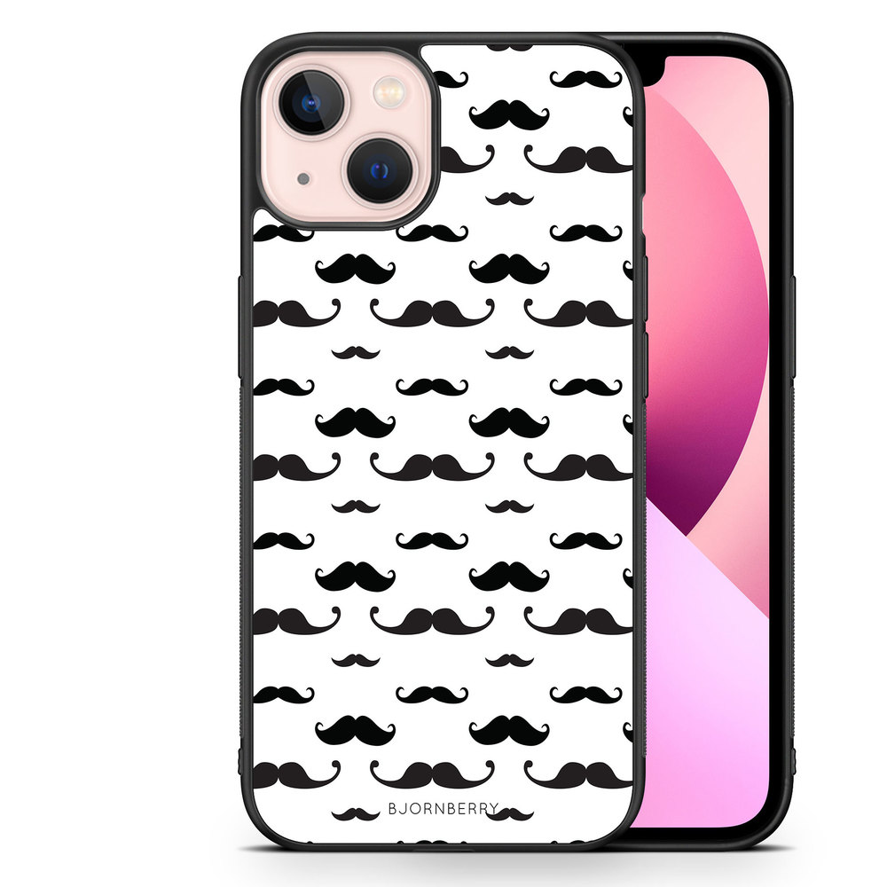 iPhone 13 Case - Mustache Pattern