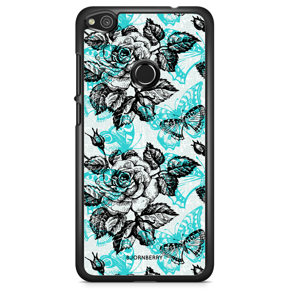 Huawei Honor 8 Lite Case - Roses & Butterflies