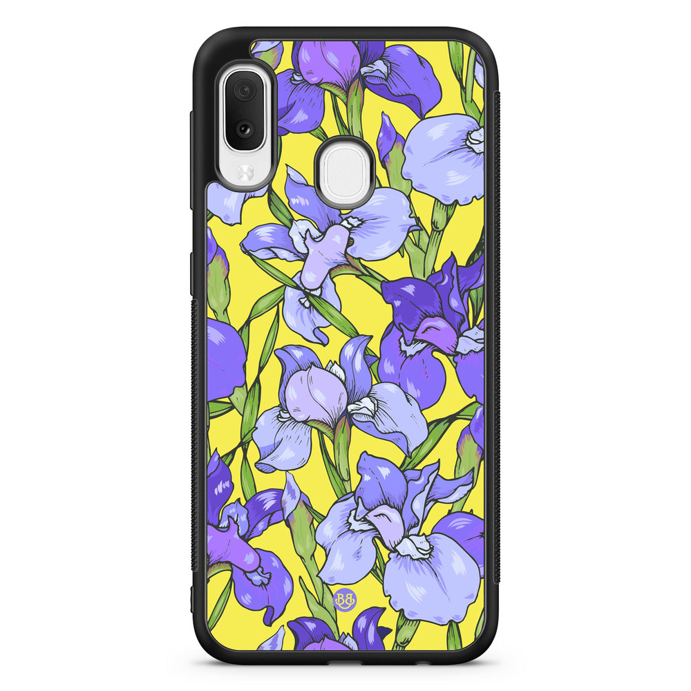 Samsung Galaxy A20e Case - Iris Flowers