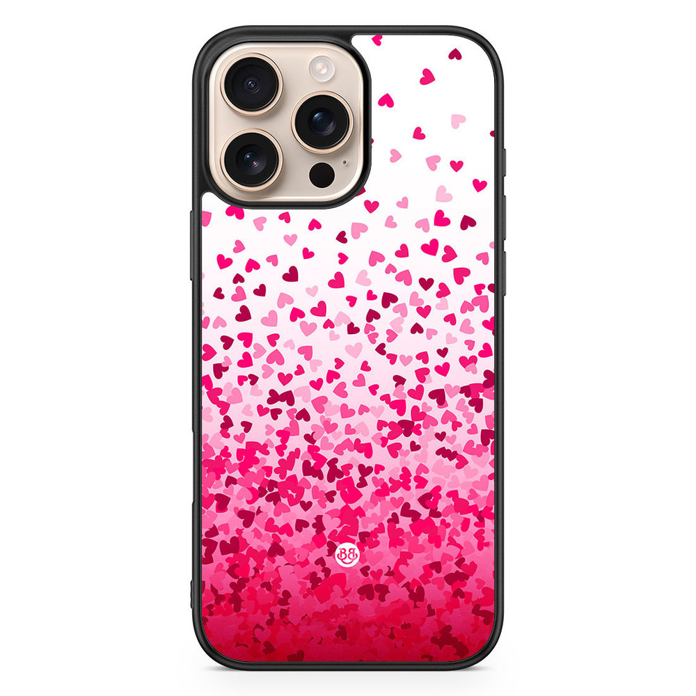 iPhone 16 Pro Max Case - Heart Confetti