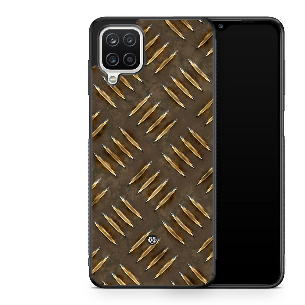 Samsung Galaxy A12 Case - Steel pattern