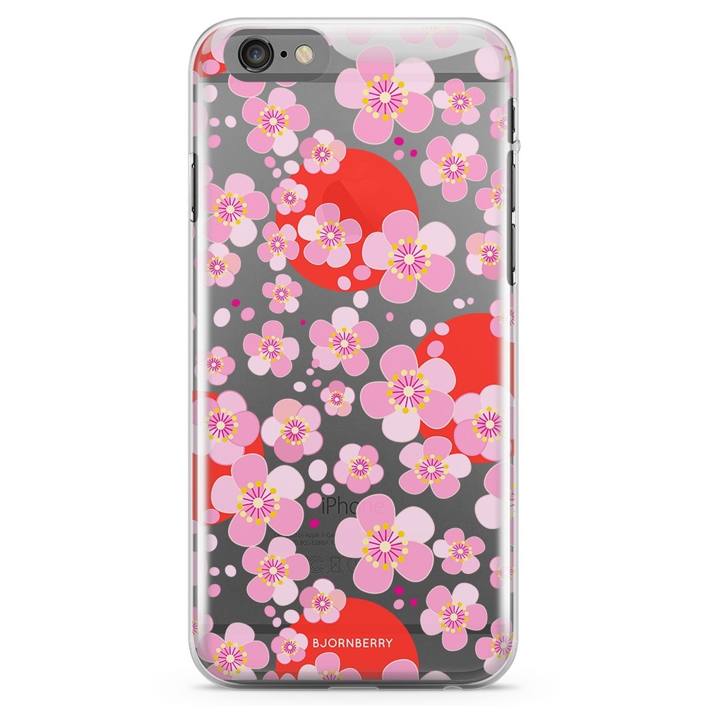 iPhone 6 Plus/6s Plus TPU Case - Japanese Flowers