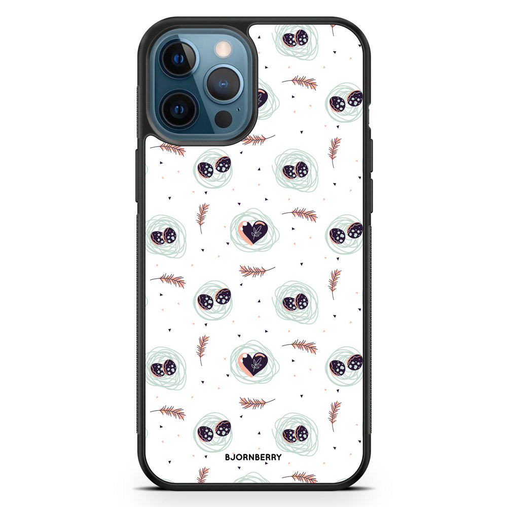 iPhone 12 Pro Case - Eggs and Hearts