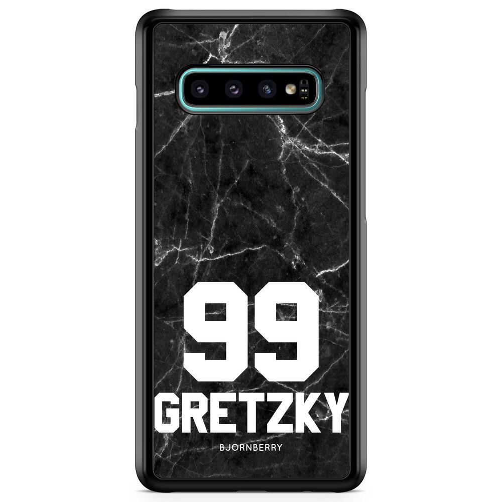 Samsung Galaxy S10 Custom Case - Black Marble Number