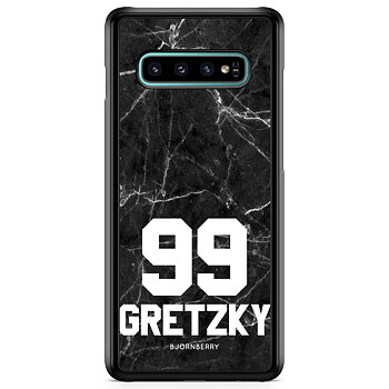 Samsung Galaxy S10 Skal Custom - Svart Marmor Nummer
