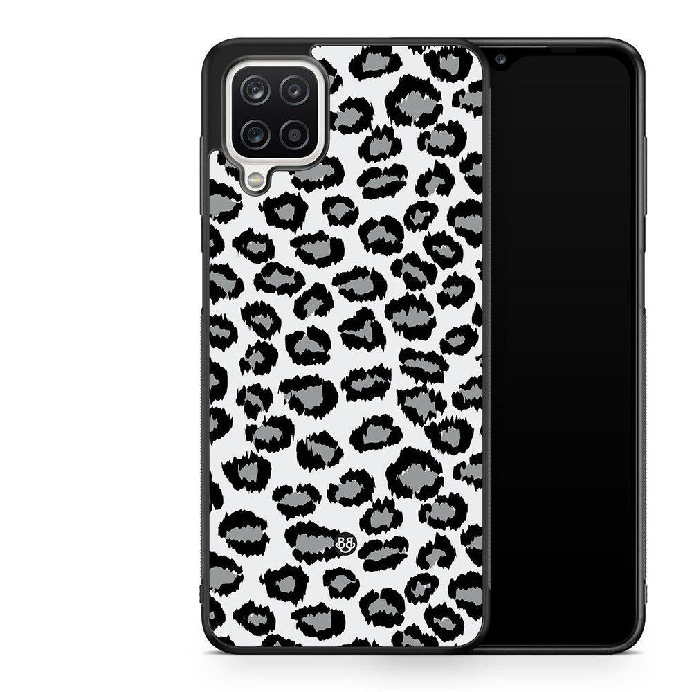 Samsung Galaxy A12 Case - Gray Leopard