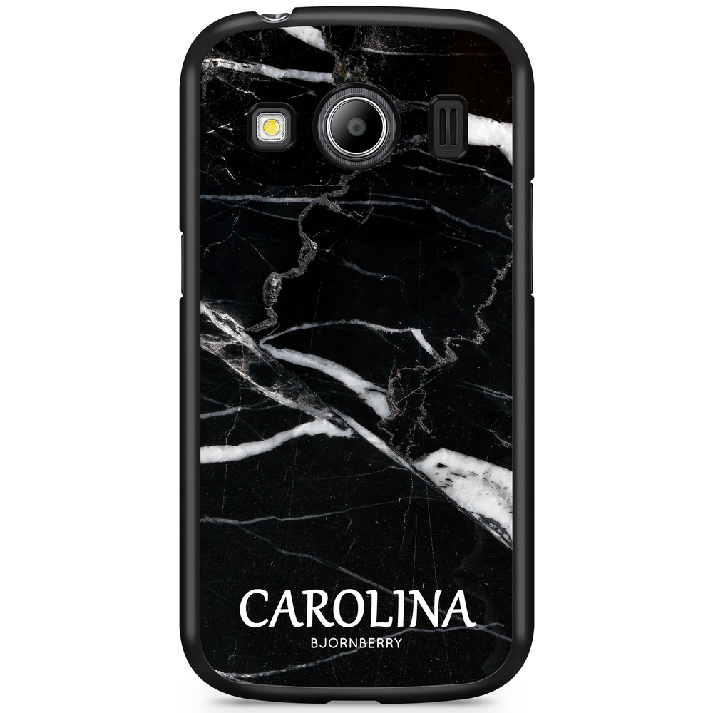 Samsung Galaxy Ace 4 Case Custom - Black Marble Name