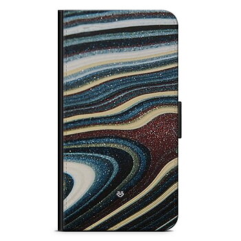 iPhone 14 Pro Wallet Case - Malachite Pattern