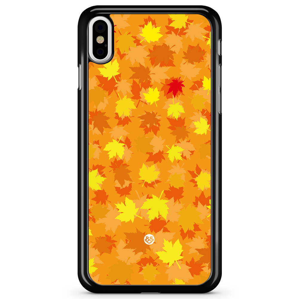 iPhone X / XS Case - Orange leaves