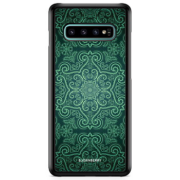 Samsung Galaxy S10 Skal - Grön Retromönster