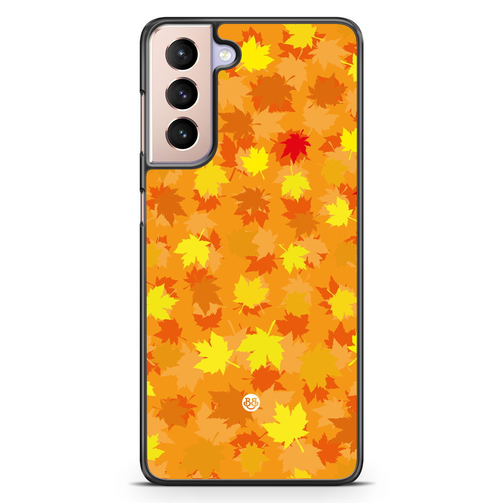 Samsung Galaxy S21 Case - Orange leaves