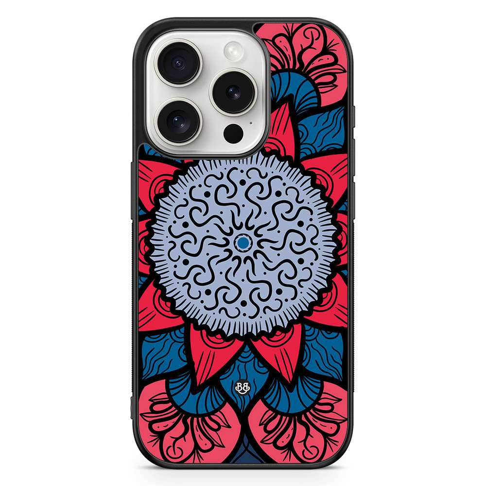 iPhone 15 Pro Case - Blue Mandala