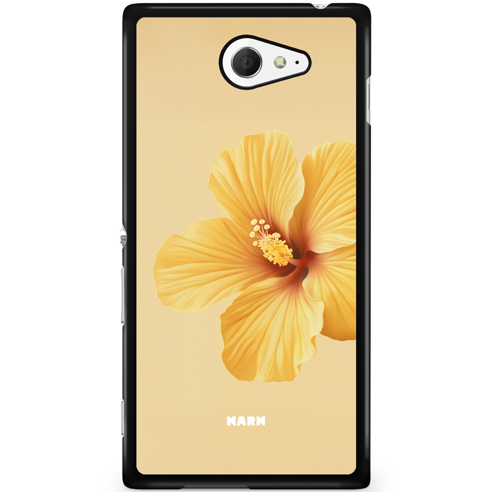Sony Xperia M2 Aqua Case - Hibiscus Era - Lemon