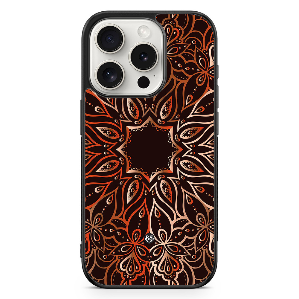 iPhone 15 Pro Case - Bronze Mandala
