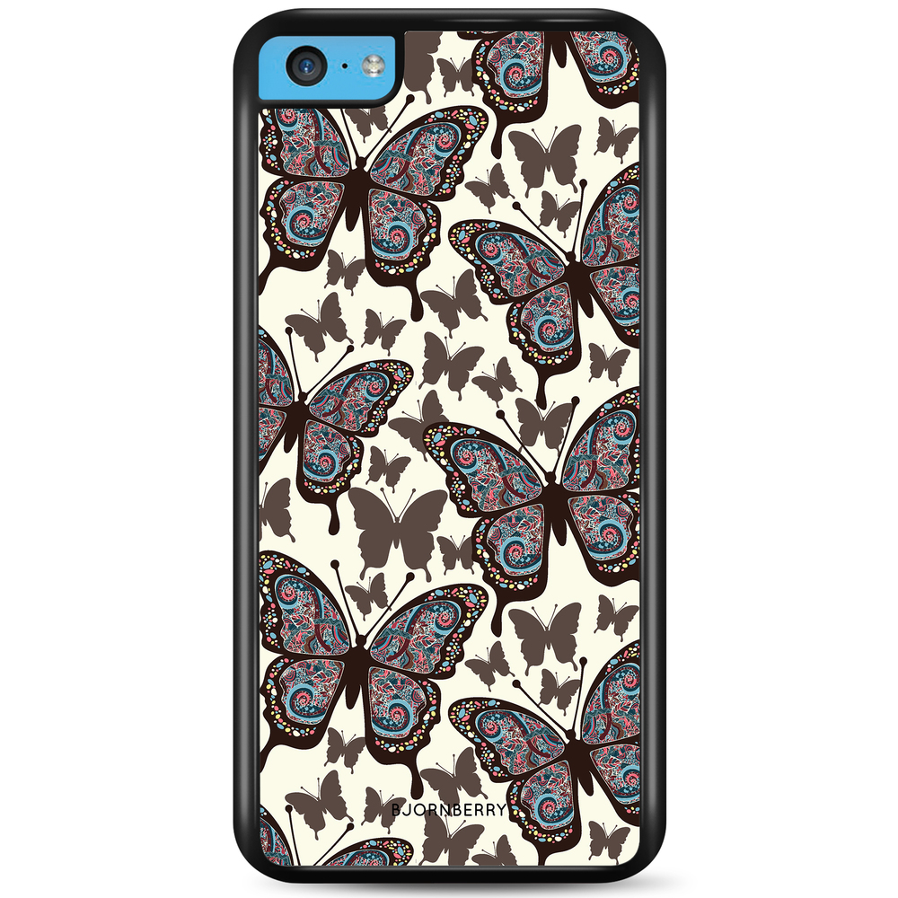 iPhone 5C Case - Colorful Butterflies