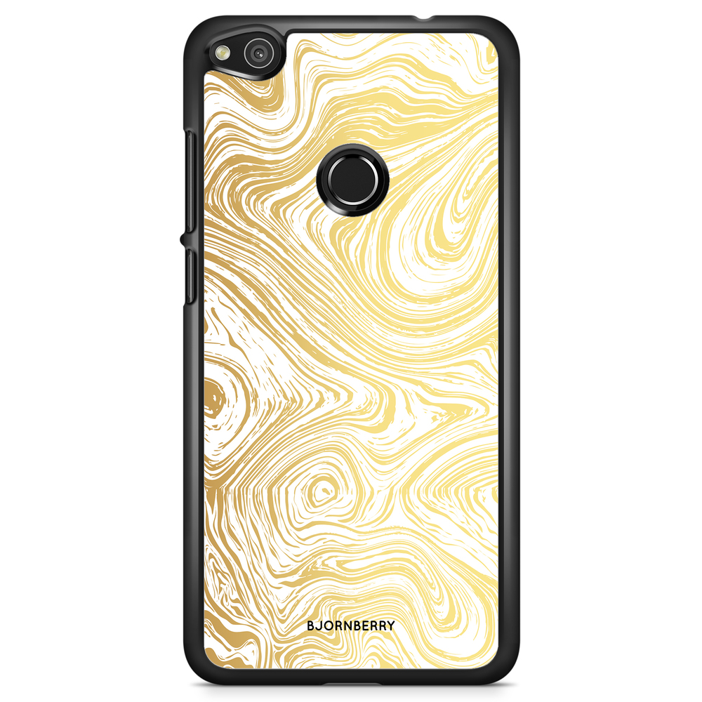 Huawei Honor 8 Lite Case - Gold Marble