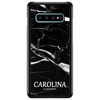 Samsung Galaxy S10 Skal Custom - Svart Marmor Namn