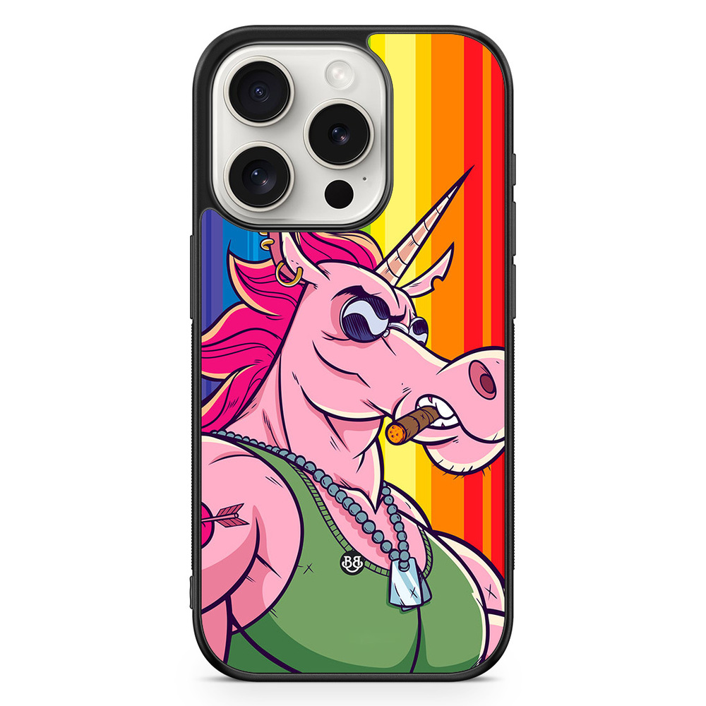 iPhone 15 Pro Case - Muscle Unicorn