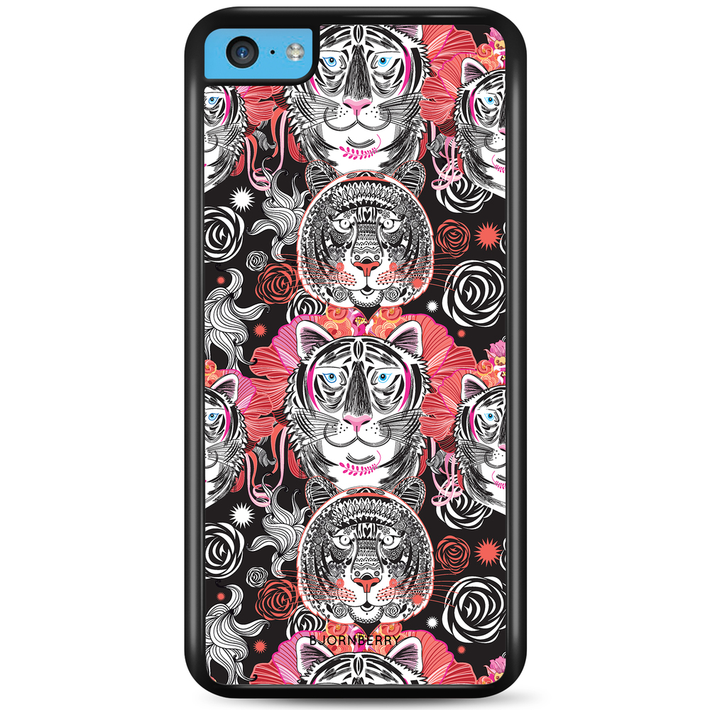 iPhone 5C Case - Cartoon Tigers