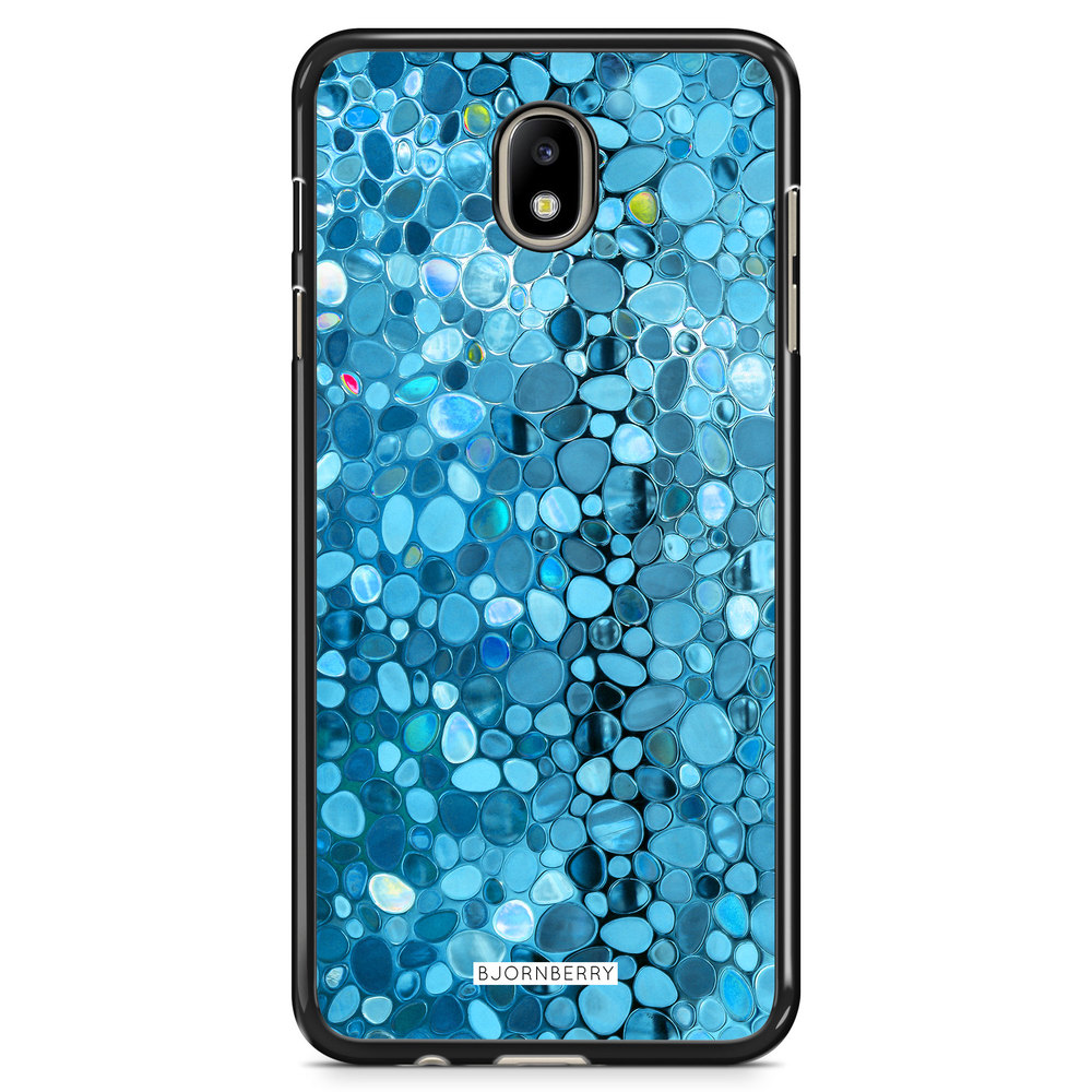 Samsung Galaxy J7 (2017) Case - Stained Glass Blue