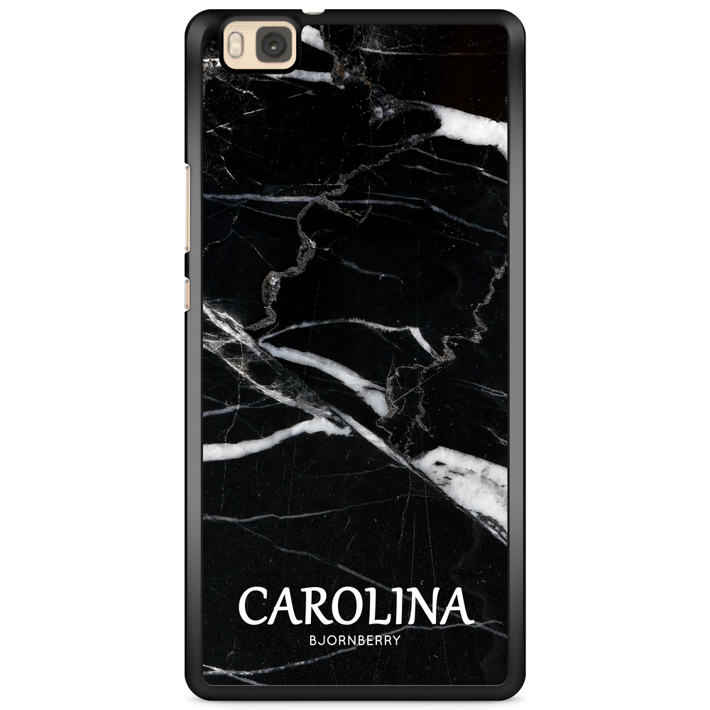 Huawei P8 Lite Case Custom - Black Marble Name