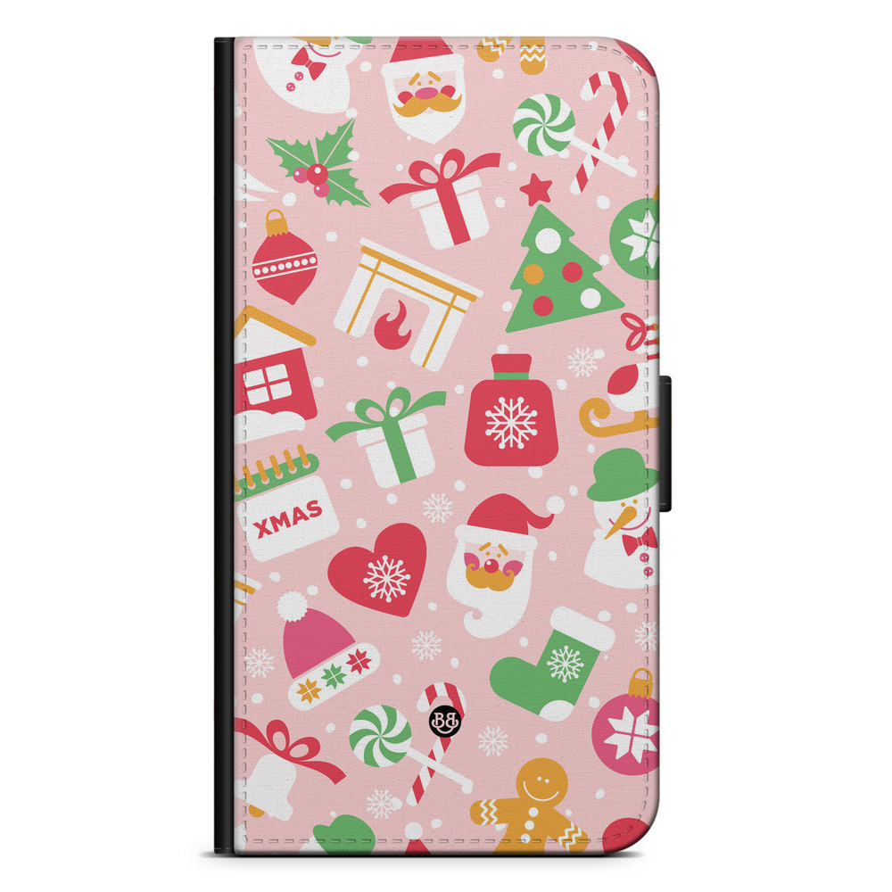 Sony Xperia X Compact Plånboksfodral - Rosa Jul