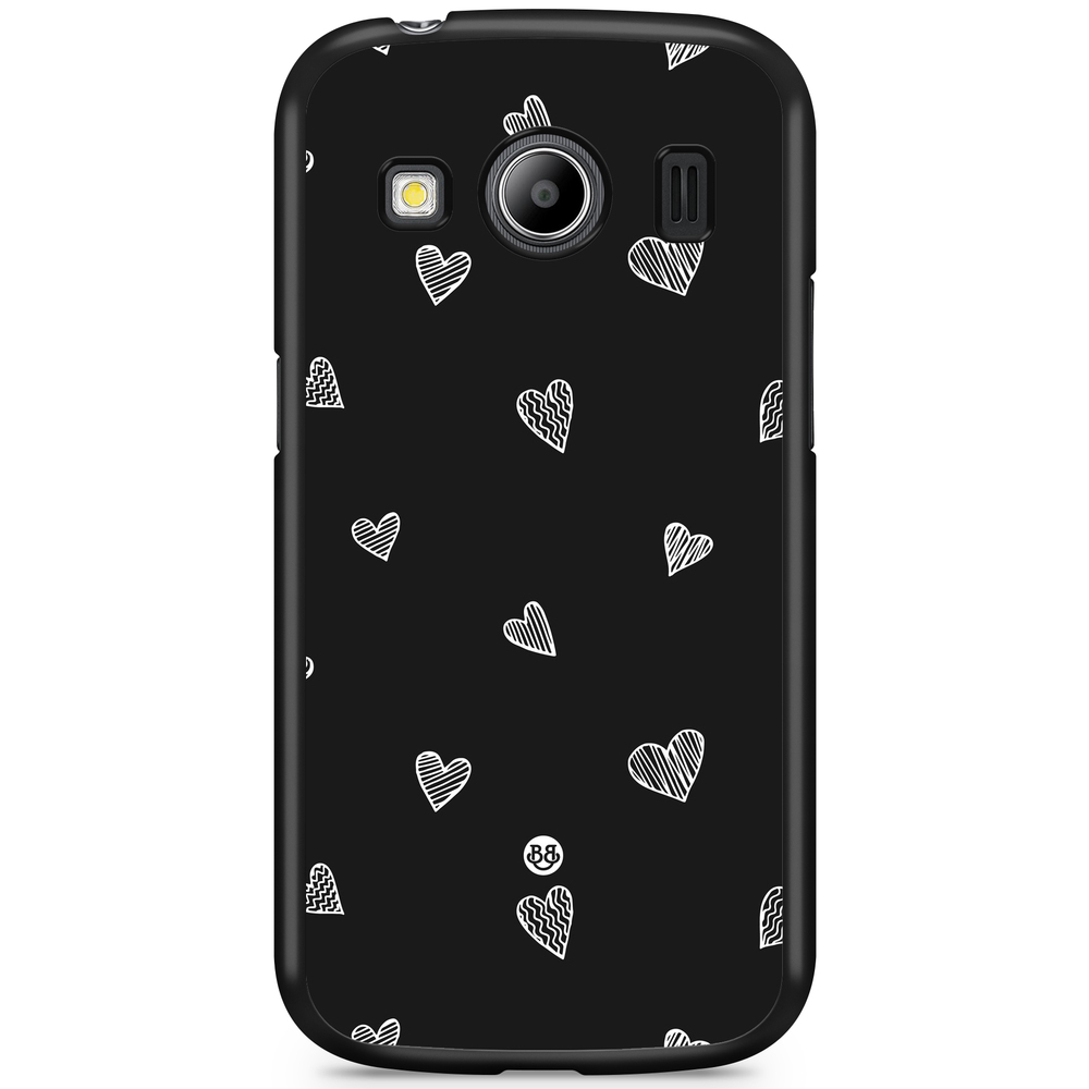 Samsung Galaxy Ace 4 Case - Black & White Hearts
