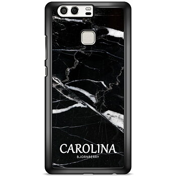 Huawei P9 Case Custom - Black Marble Name