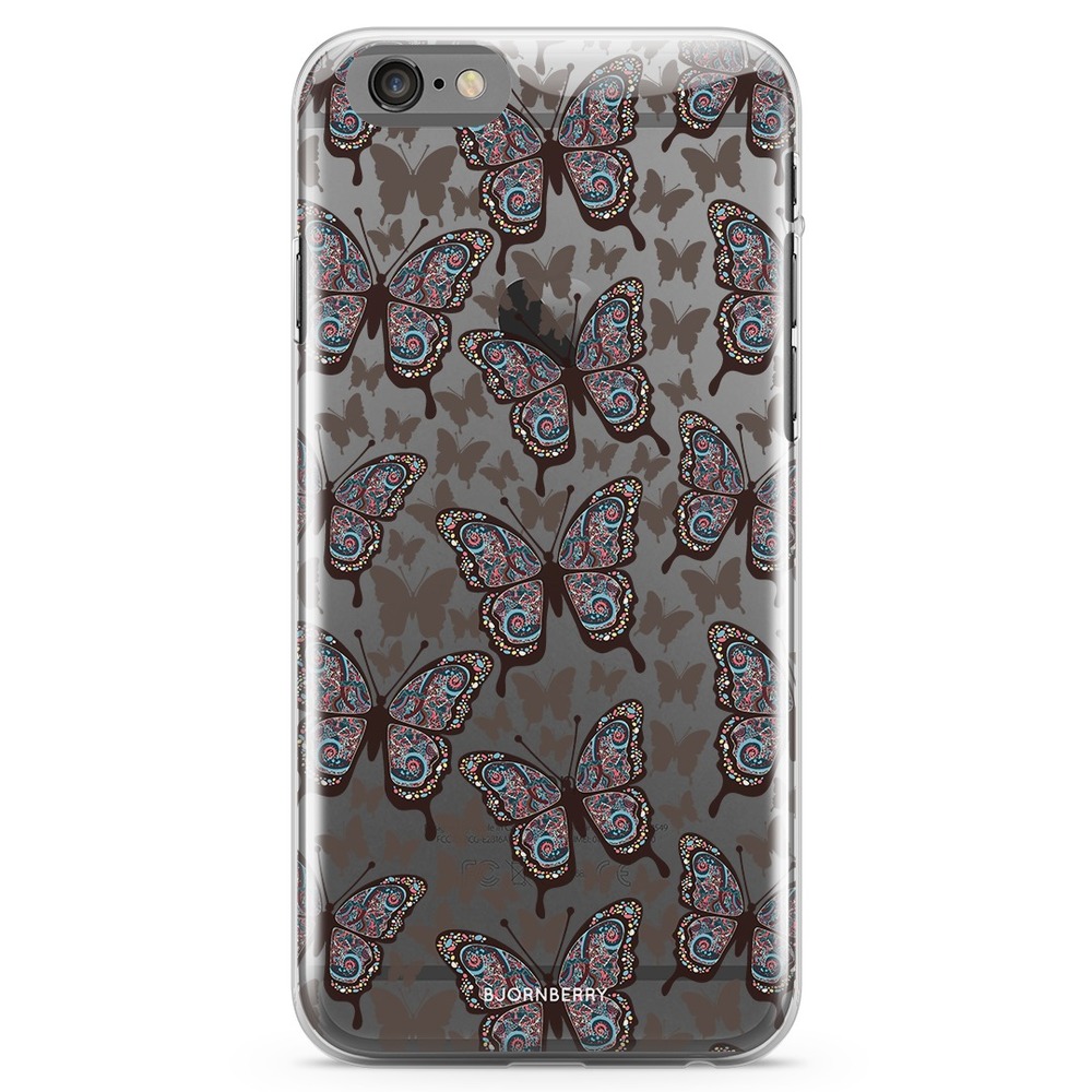 iPhone 6 Plus/6s Plus TPU Case - Colorful Butterflies