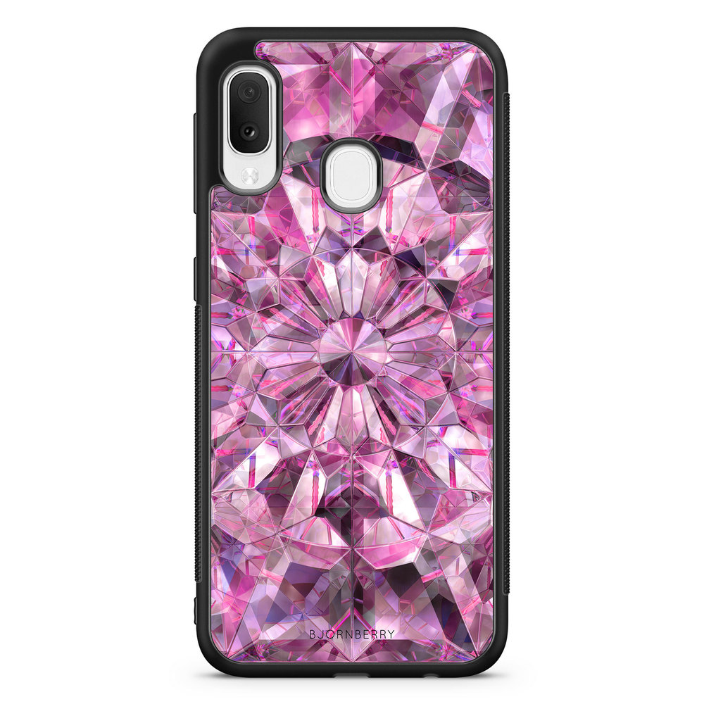 Samsung Galaxy A20e Case - Pink Crystals