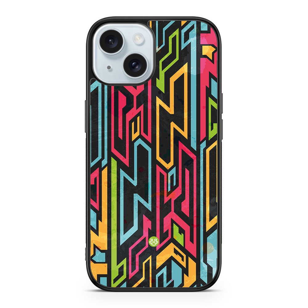 iPhone 15 Case - Colored Tribal