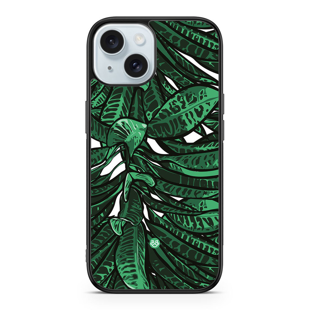 iPhone 15 Case - Tropical leaves