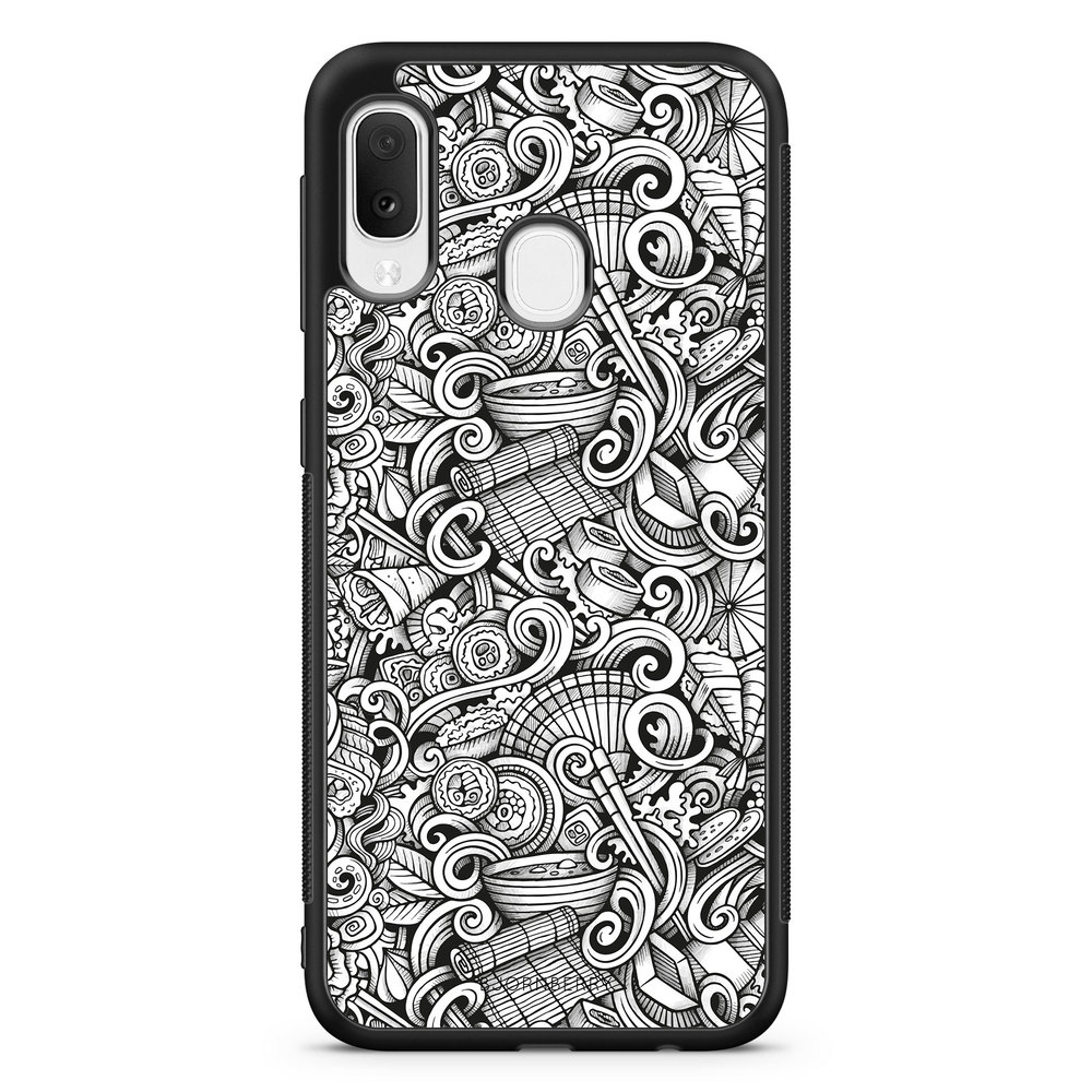 Samsung Galaxy A20e Case - Japanese Pattern